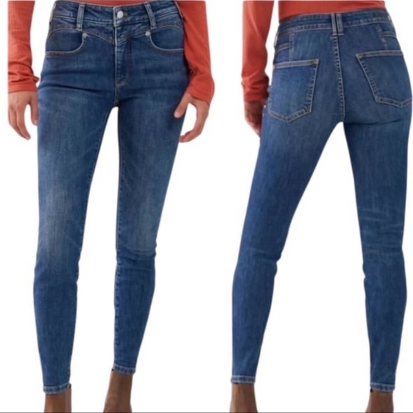 Anthropologie Pilcro Iris High-Rise Skinny Women's Blue Jeans Size 27 - Picture 1 of 12